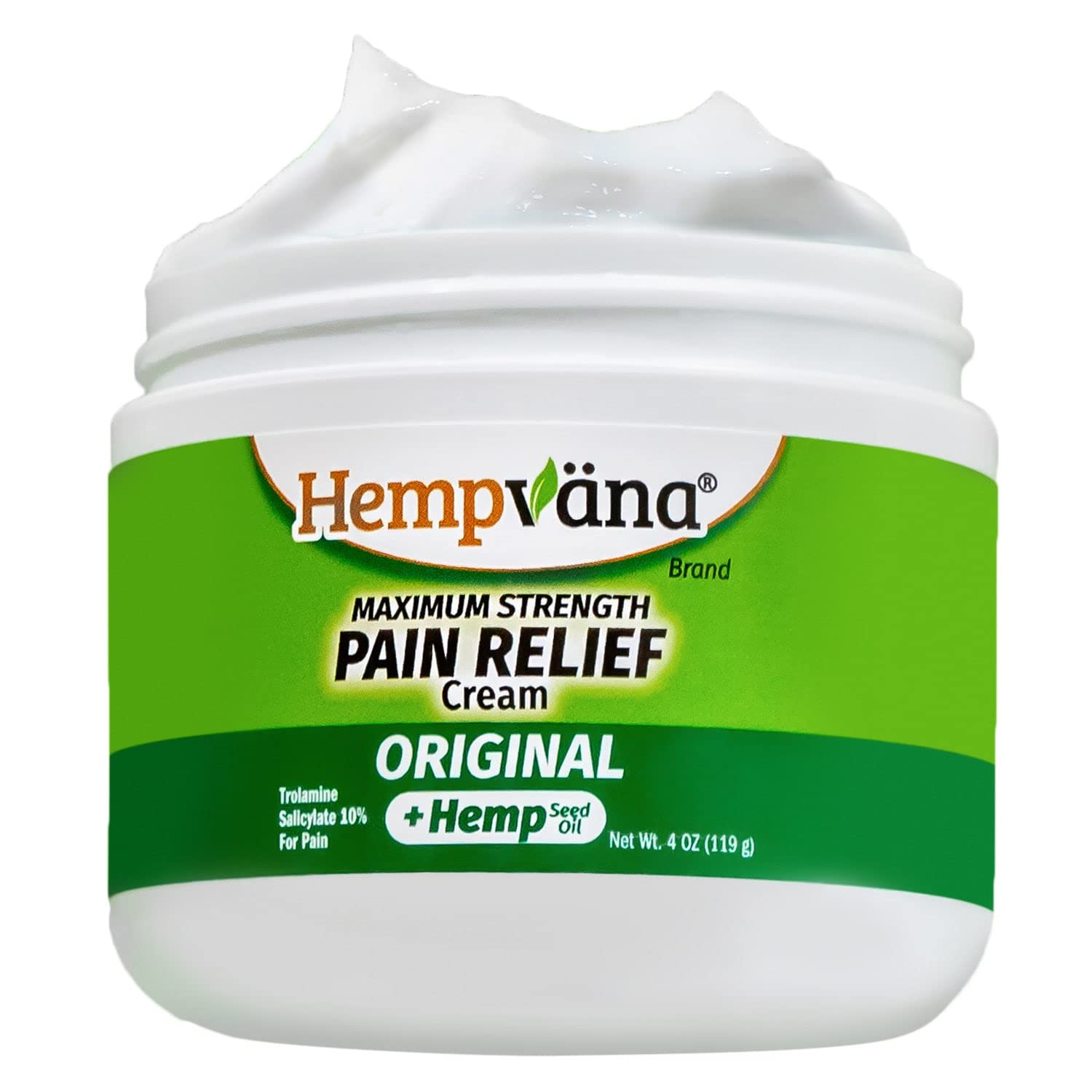 Hempvana Maximum Strength Pain Relief Cream for Muscle, Joint, Back, Knee & Shoulder Pain – Fast-Acting Hemp Cream for Neck, Elbow, Hand & Foot Discomfort – Perfect for Post-Workout Recovery & Daily Pain Management