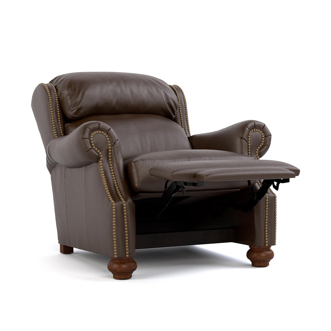 Premium Durango Leather Recliner Chair - Genuine Leather Power Lift Recliner with Massage & Heat for Living Room, Home Theater, and Office Comfort