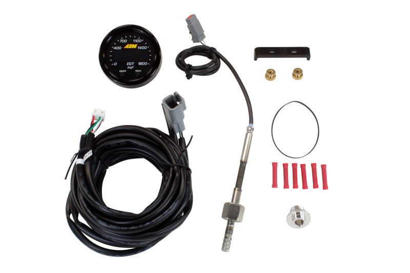 AEM X Series EGT Gauge 0-1800°F - High Accuracy Exhaust Gas Temperature Meter for Performance Cars, Racing & Diesel Trucks
