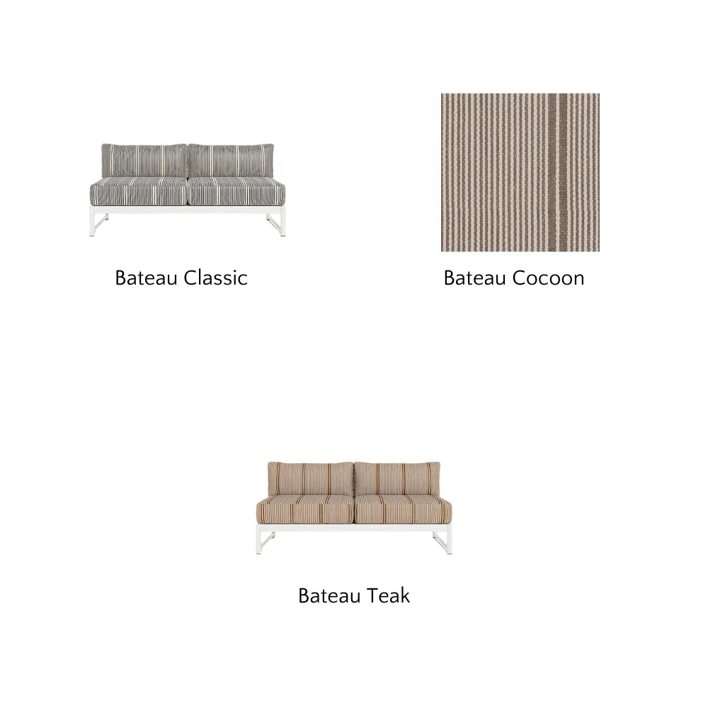 Breeze XL Outdoor 2-Seat Armless Sofa - Waterproof Patio Furniture for Garden, Poolside & Balcony Relaxation