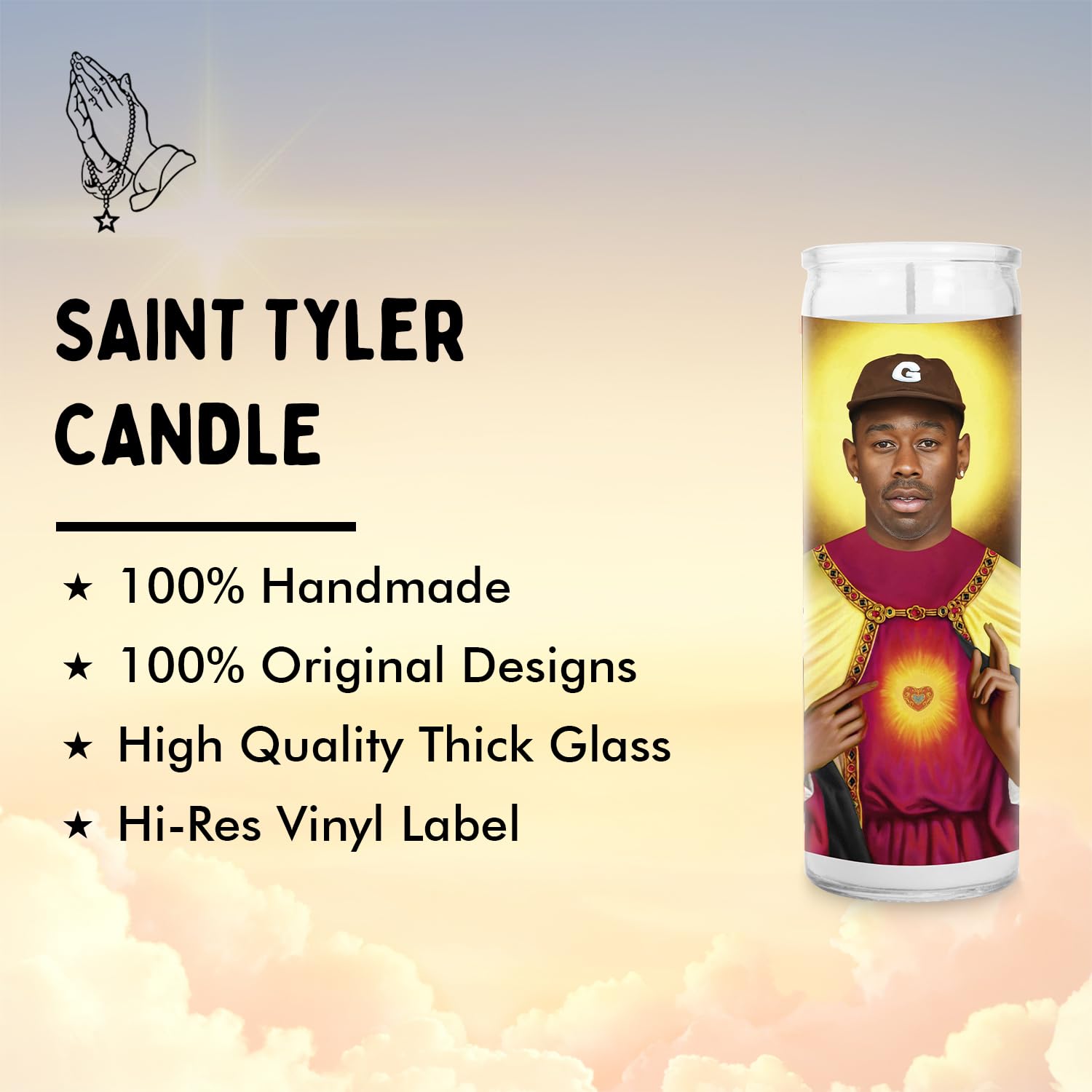 Handmade Soy Wax Celebrity Candle - Golf & Hip Hop Rap Themed - Unique Rapper Gift - Made in USA - Perfect for Home Decor, Birthday Gifts & Fan Merchandise