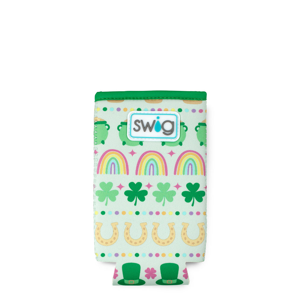 Lucky Charm Slim Can Coolie - Insulated Beer Can Holder for 12oz Cans, Perfect for Parties, BBQs, and Outdoor Events