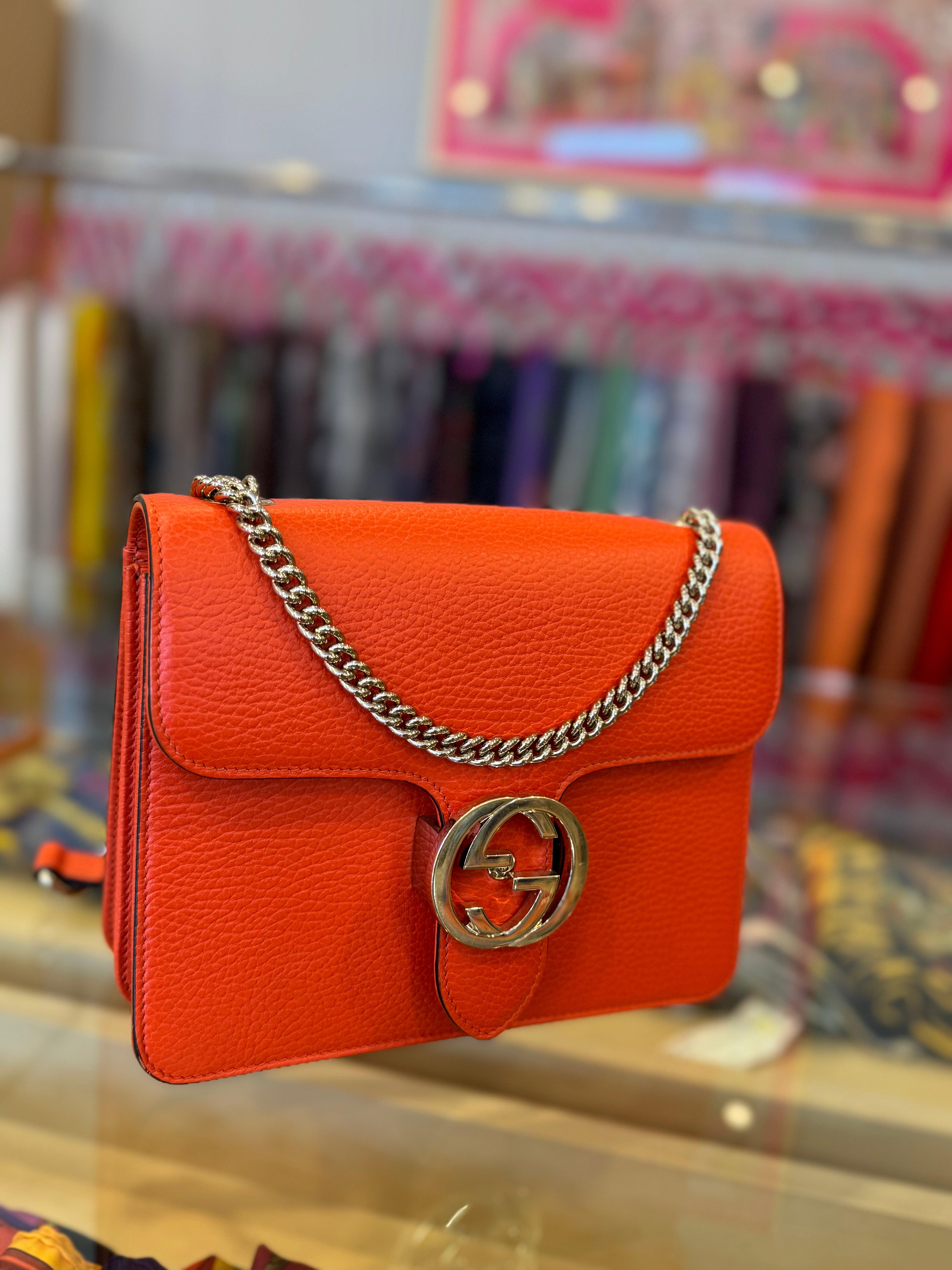 Gucci GG Supreme Leather Crossbody Bag for Women - Luxury Designer Handbag with Interlocking GG Logo, Perfect for Work, Travel & Everyday Use