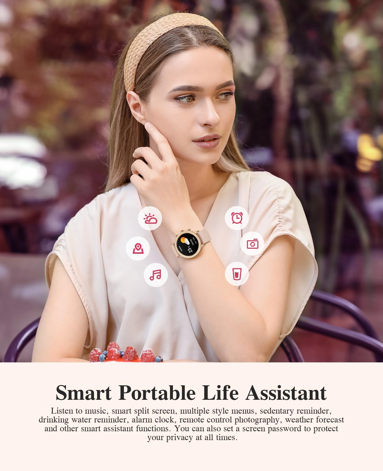 Diamond Smart Watch for Women - 1.32