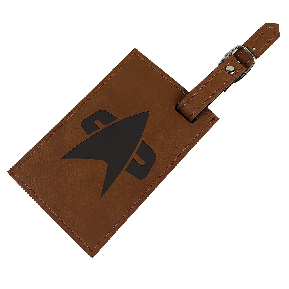 Star Trek Voyager Leather Luggage Tag - Official Licensed Travel Accessory for Fans | Perfect for Suitcases, Backpacks & Travel Bags