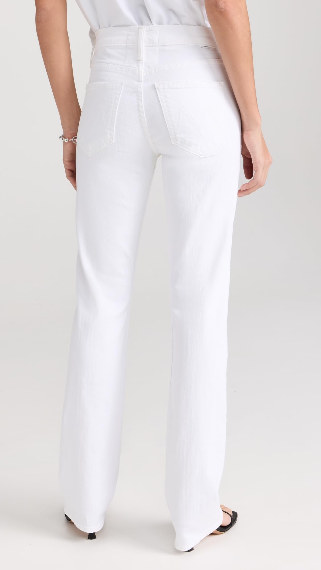 MOTHER Women's The Smarty Pants Skinny Jeans - High Waist Stretch Denim Pants for Casual Wear & Night Out