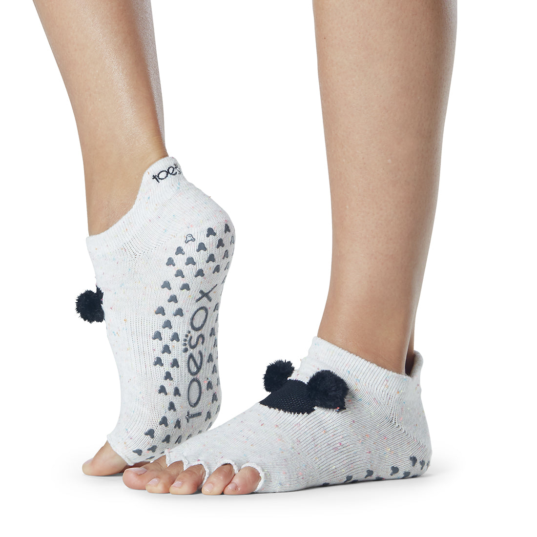 Disney-Inspired Low Rise Grip Socks by ToeSox - Non-Slip Yoga, Pilates & Barre Workout Socks for Women - Perfect for Dance, Fitness & Studio Activities