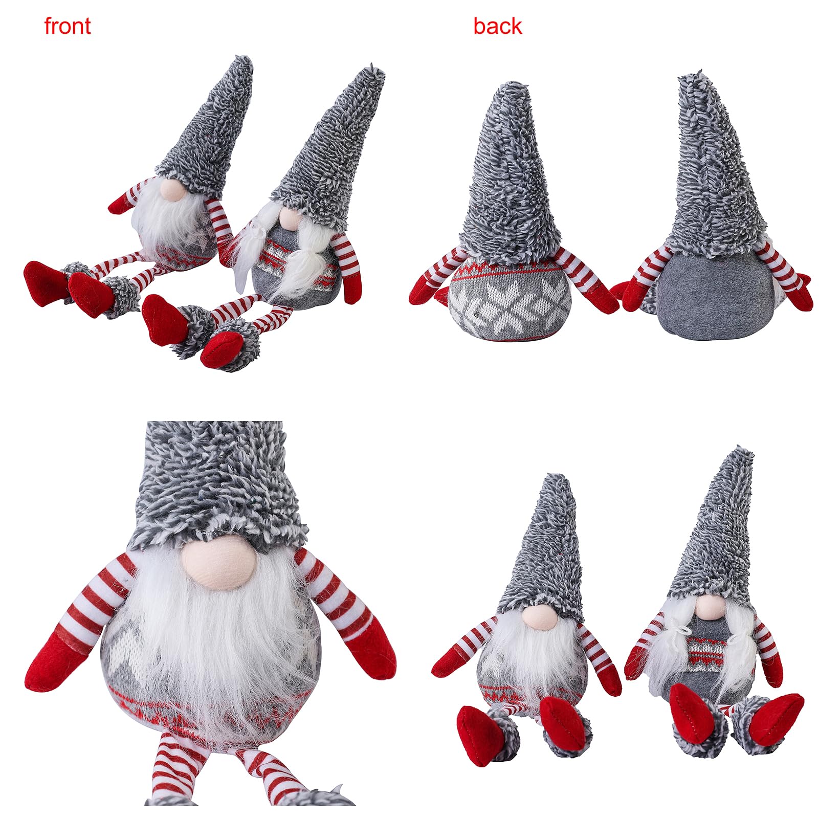 Christmas Gnomes Decorations - Festive Elf Dolls for Holiday Table & Home Decor - Perfect for Christmas Party Gifts & Seasonal Celebrations