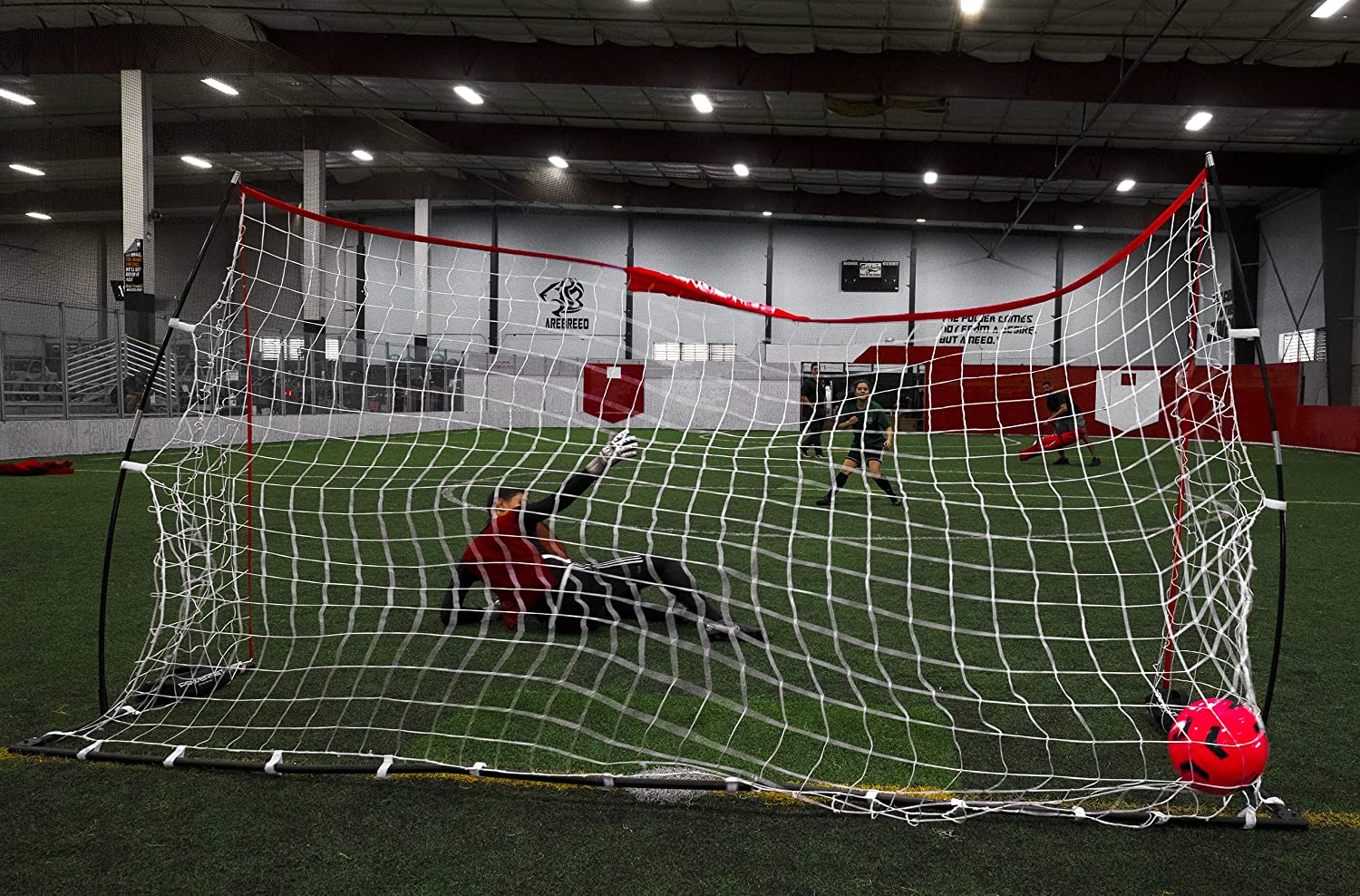 Lightweight Powernet Soccer Goals with Sandbags - 3 Sizes for Kids, Teens & Adults - Perfect for Backyard, Training & Practice Sessions