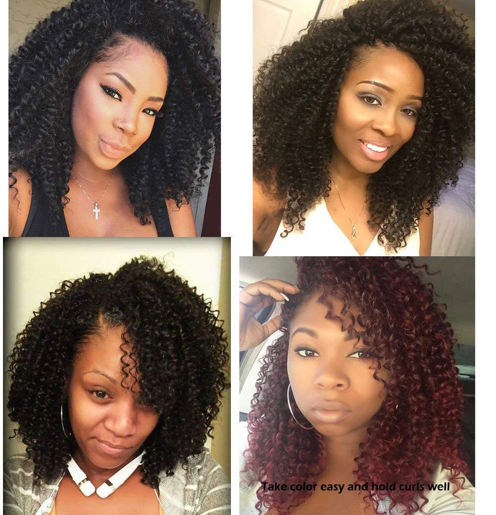 Brazilian Virgin Human Hair Extensions 100% Unprocessed Remy Kinky Curly Bundles 9A Grade - Perfect for Weaving, Ponytails & Natural-Looking Hairstyles