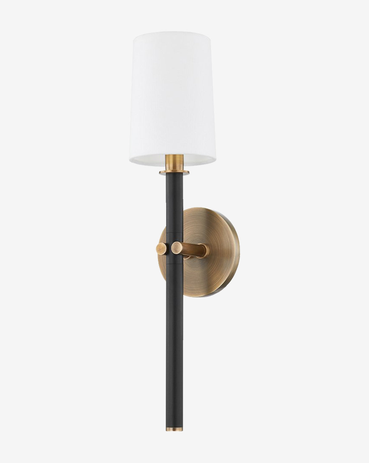 Belvedere Sconce Wall Light - Modern Brass Finish Plug-in Wall Lamp for Bedroom, Living Room & Hallway Lighting Decor