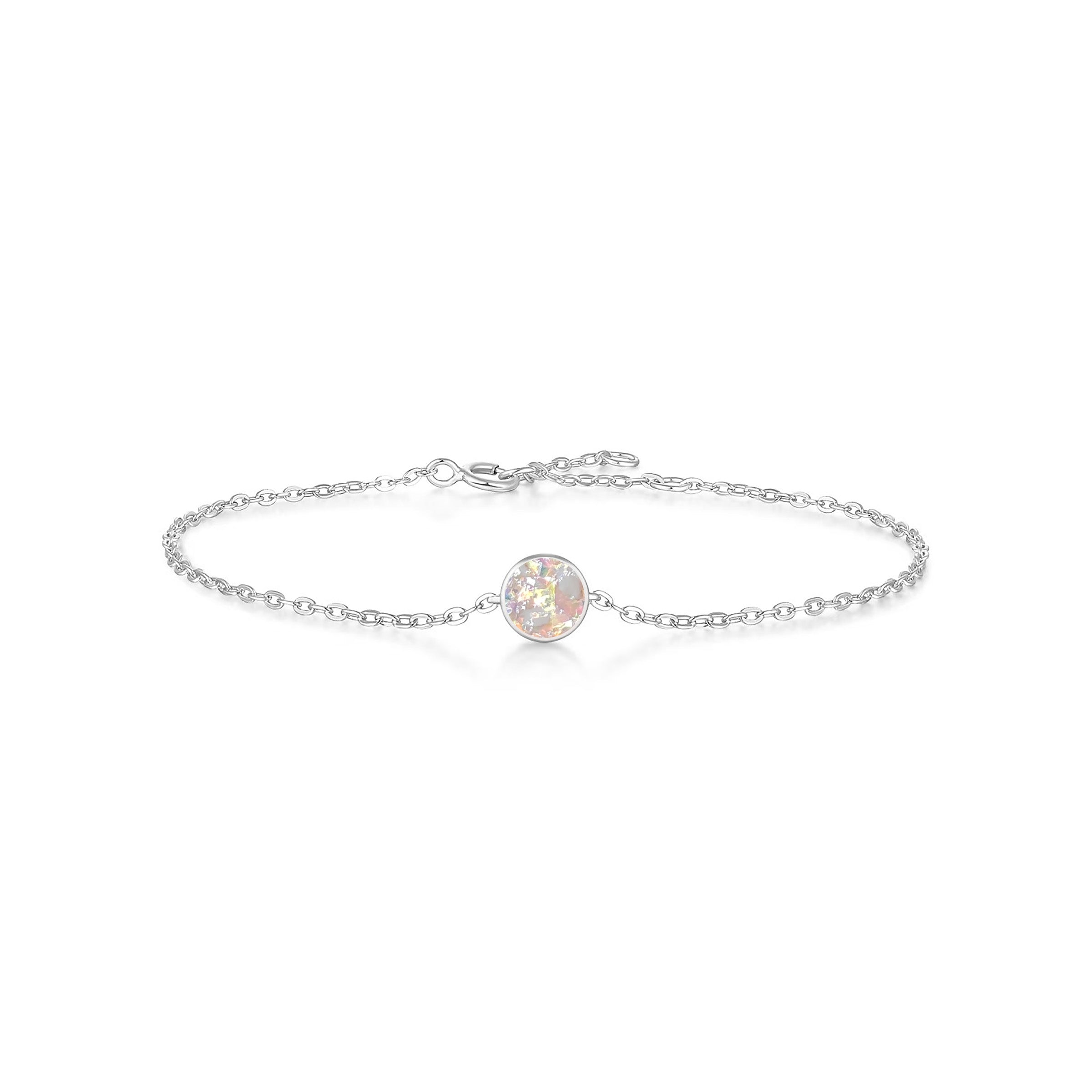 Circle Grace: Solid Gold Cremation Jewelry Bracelet for Ashes - Memorial Keepsake for Loved Ones | Perfect for Remembrance & Special Occasions
