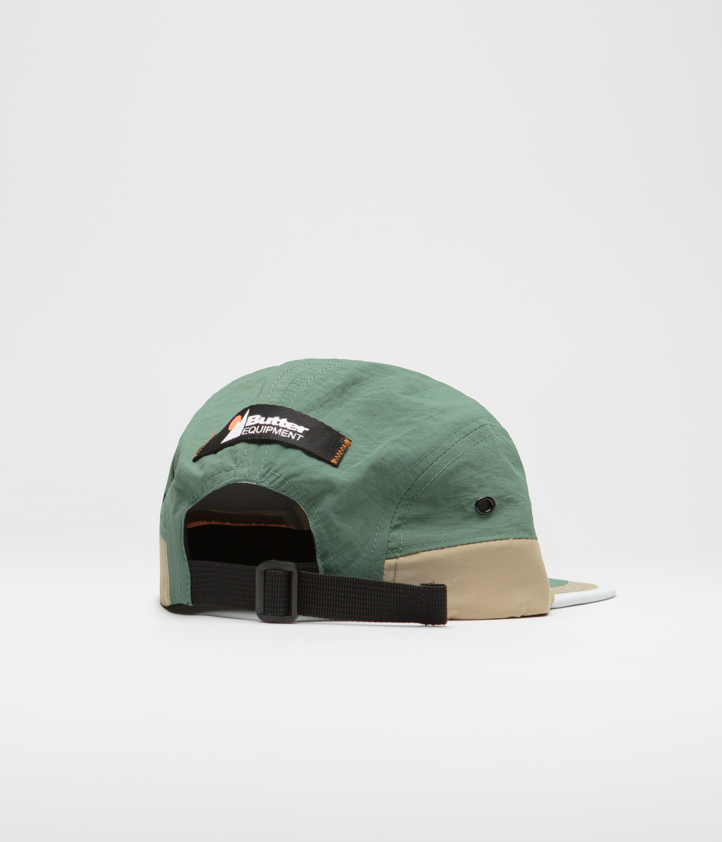 Butter Goods Ripstop Trail 5 Panel Cap - Sand & Forest Colors - Perfect for Hiking, Camping and Outdoor Adventures