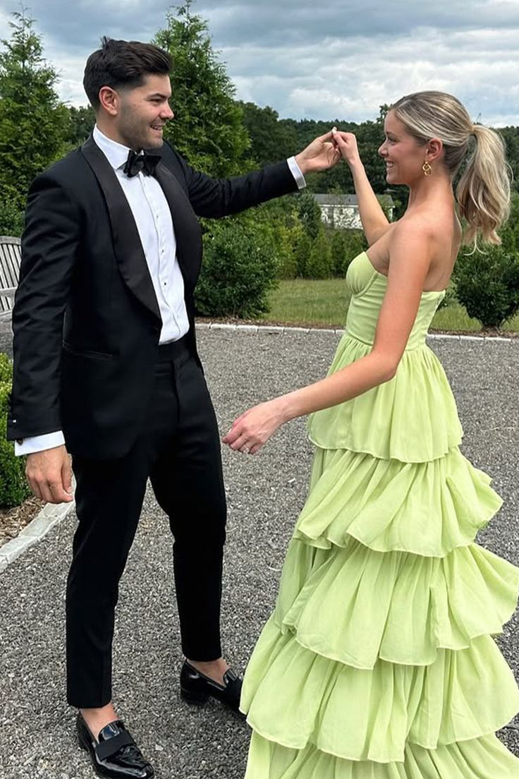 Elegant A-Line Sweetheart Neckline Green Long Party Dress with Ruffles - Wedding Guest Dress J6643 | Perfect for Evening Galas, Prom, Bridesmaid & Formal Events