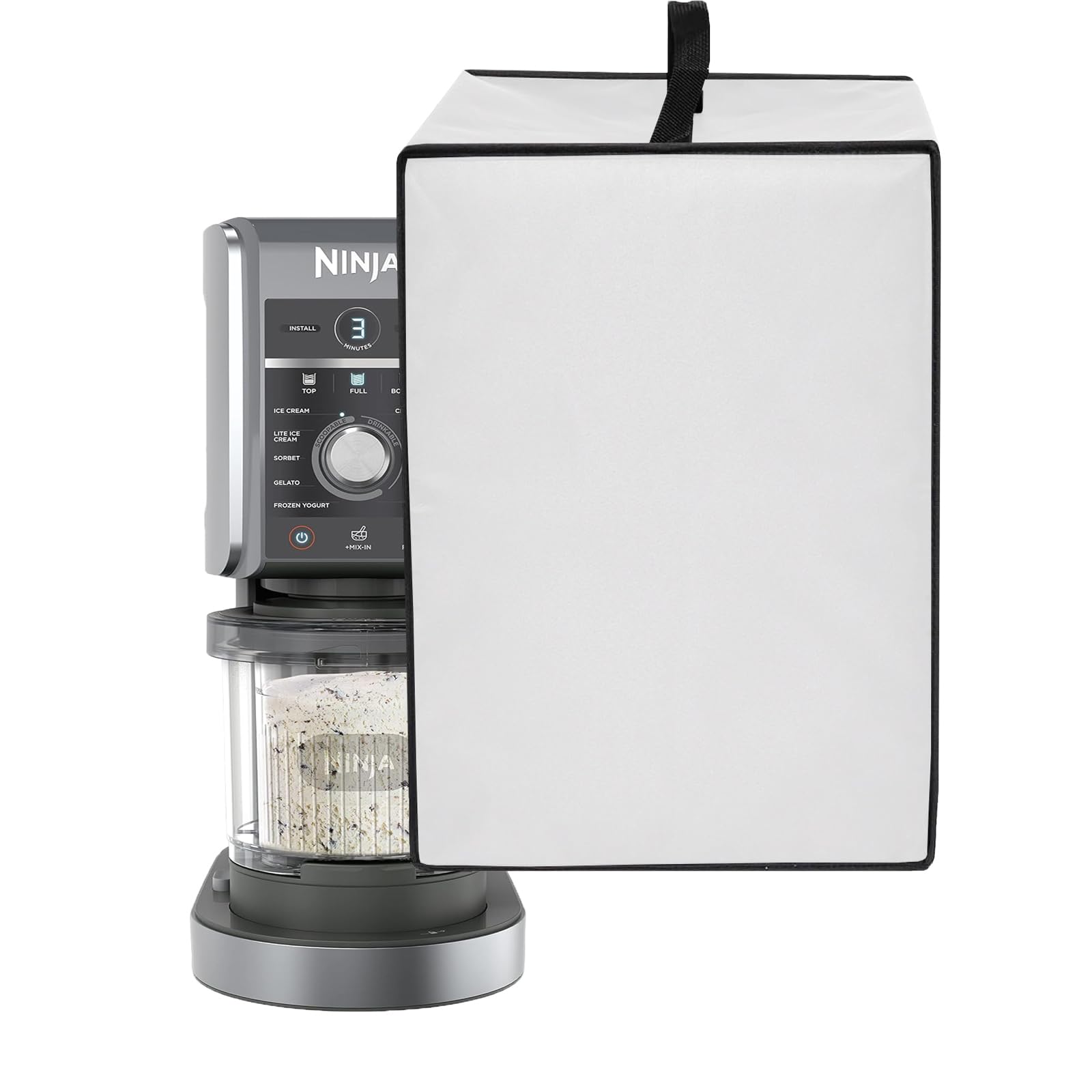 Heavy Duty Heat-Resistant Waterproof Dustproof Ice Cream Maker Cover - Compatible with Ninja CREAMi Deluxe NC501, NC301, NC299AMZ - Perfect for Kitchen, Party & Outdoor Use