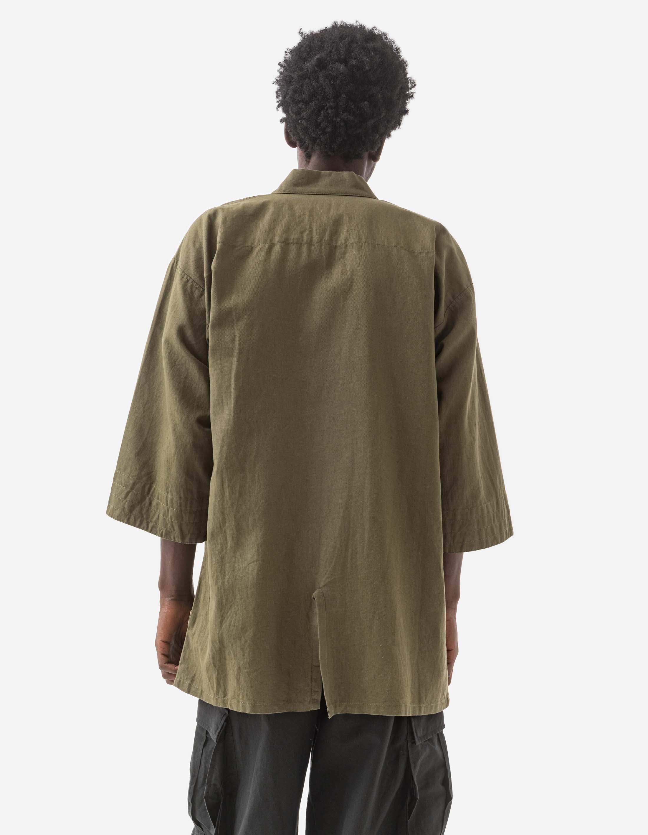 1103 Nekomata Tiger Iaido Gi - Olive OG 107F - Premium Martial Arts Uniform for Iaido Practice & Training