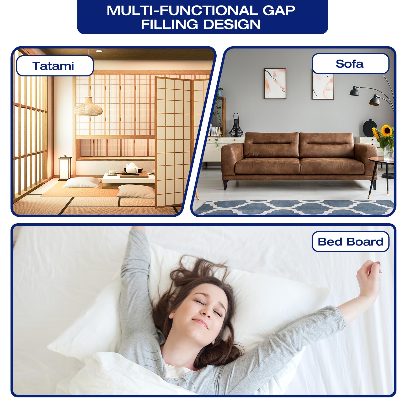 Twin Bed Wedge Pillow - Headboard Gap Filler (0-8