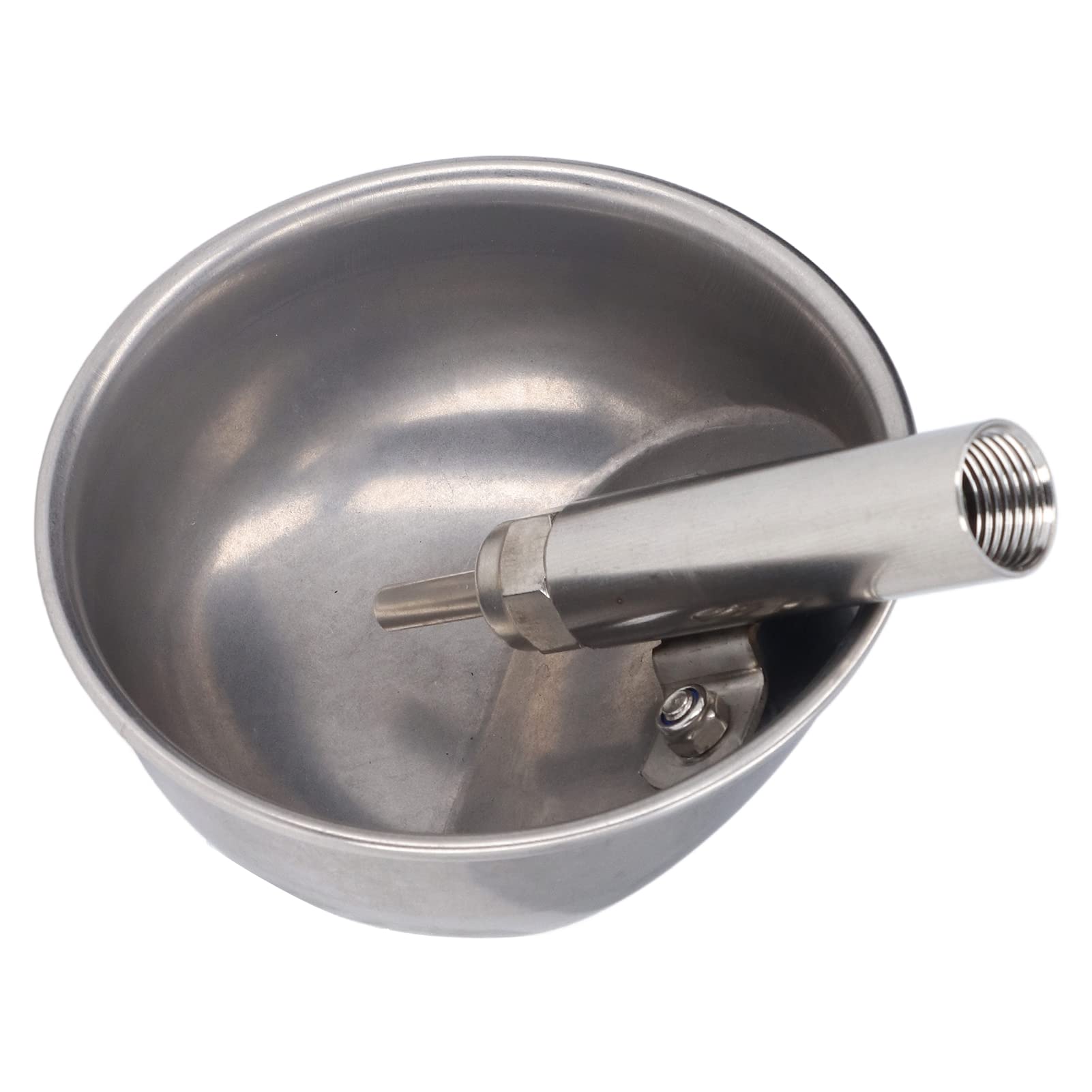 Yosoo Automatic Pig Water Bowl - 13cm Stainless Steel Animal Waterer with Valve System for Horses, Cattle, Goats, Sheep & Dogs | Durable Farm & Pet Drinking Equipment for Stable, Pasture & Home Use