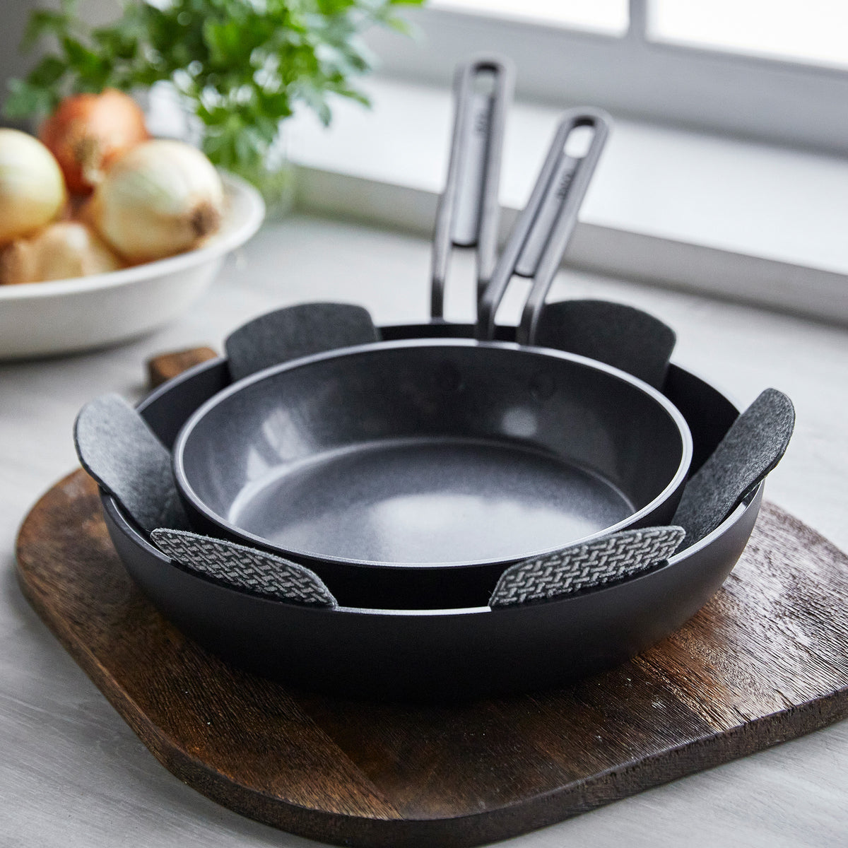 Stanley Tucci™ Milano Black 11-Piece Ceramic Nonstick Cookware Set with Free Tucci Cookbook | Durable & Eco-Friendly Pots & Pans for Everyday Cooking, Baking & Entertaining