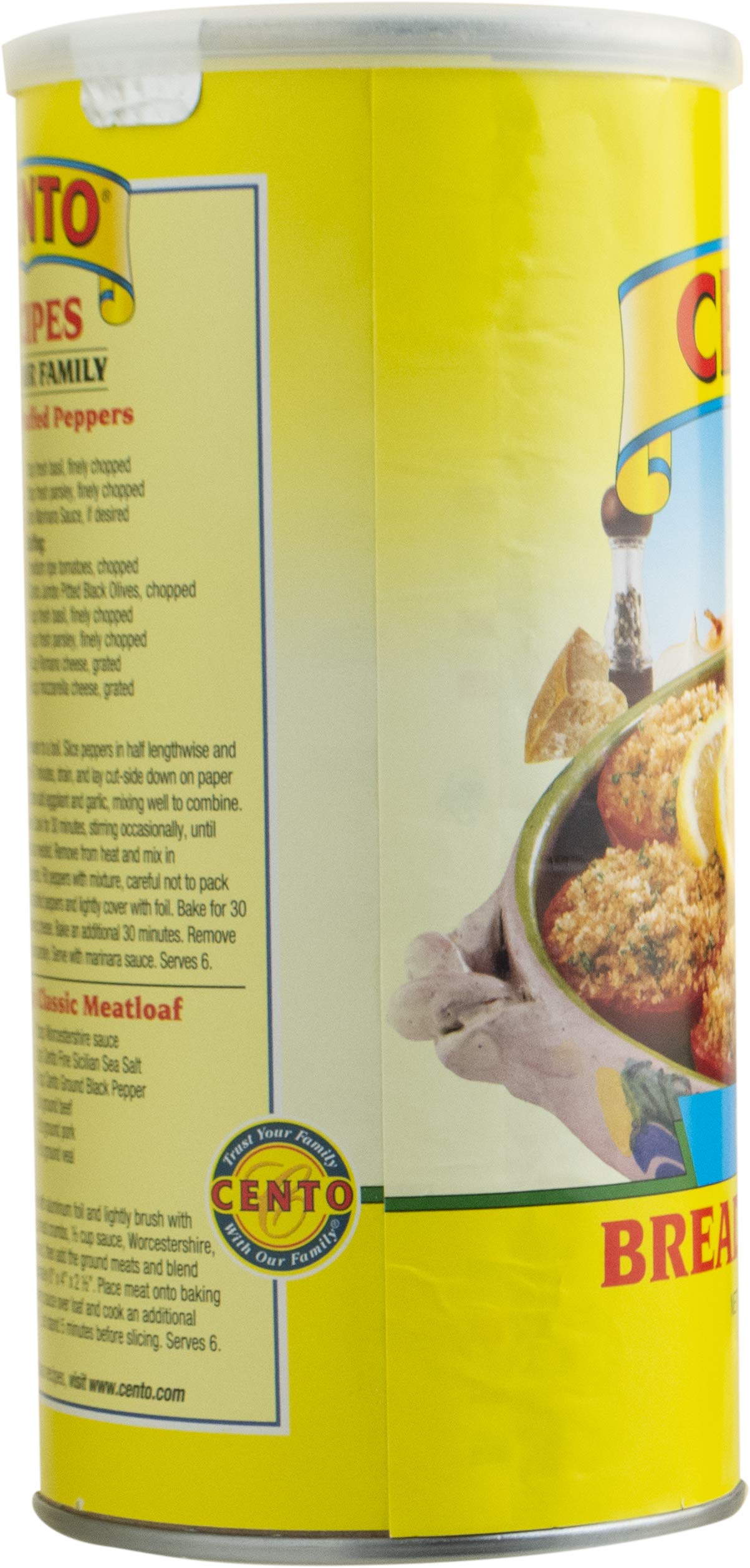 Cento Plain Bread Crumbs - 15oz Can (Pack of 12) | Italian-Style Panko for Cooking, Baking & Breaded Recipes - Perfect for Meatballs, Chicken Cutlets & Fish Frying