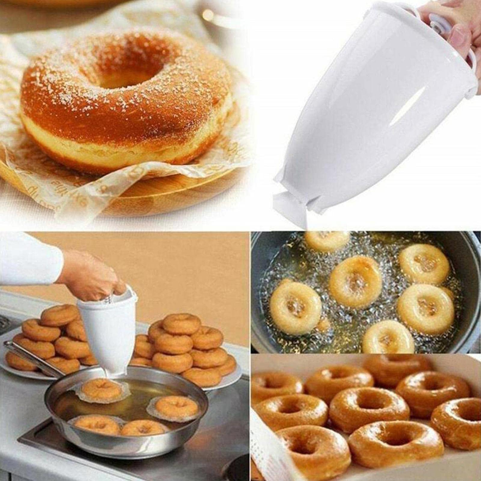 Non-Stick Silicone Donut Maker Mold - Reusable Doughnut Baking Tool for Homemade Pastries, Waffles & Biscuits | Perfect for Kitchen, Bakery & DIY Dessert Making