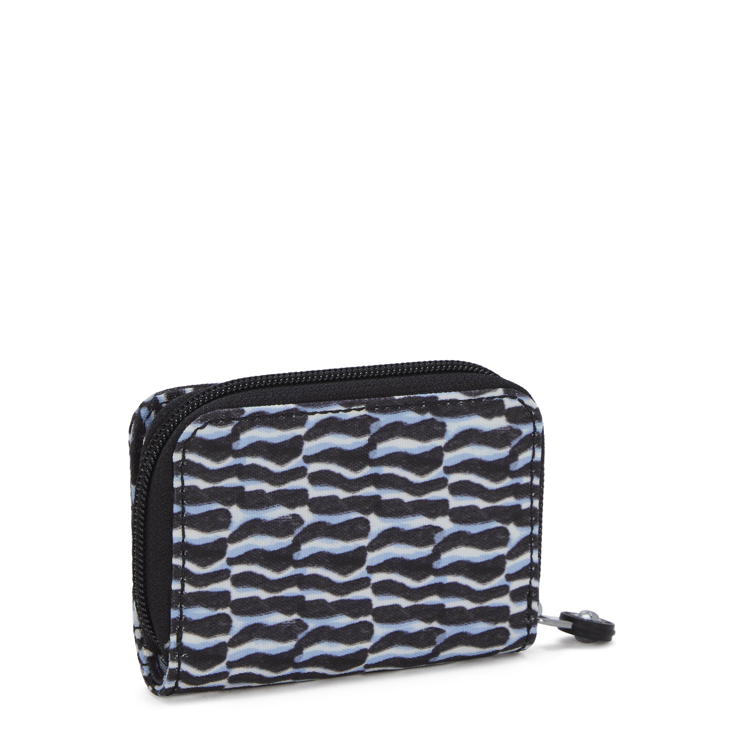 Kipling Printed Wallet for Women - Stylish Holiday Waves Design - Perfect for Travel, Shopping & Everyday Use
