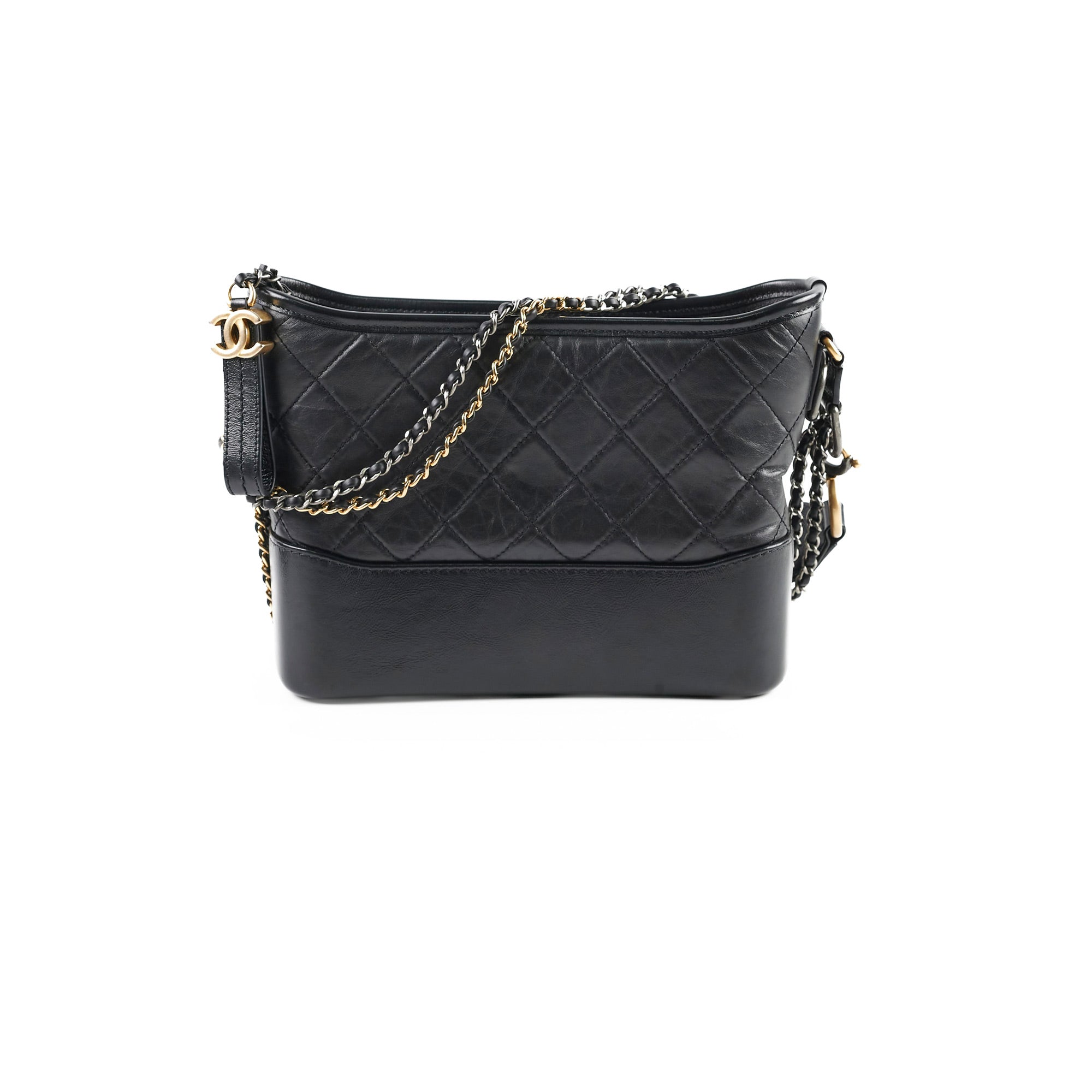 Chanel Medium Gabrielle Bag - Black Aged Calfskin Leather Shoulder Bag Series 29 | Luxury Designer Handbag for Women, Perfect for Work, Evening Events & Everyday Use
