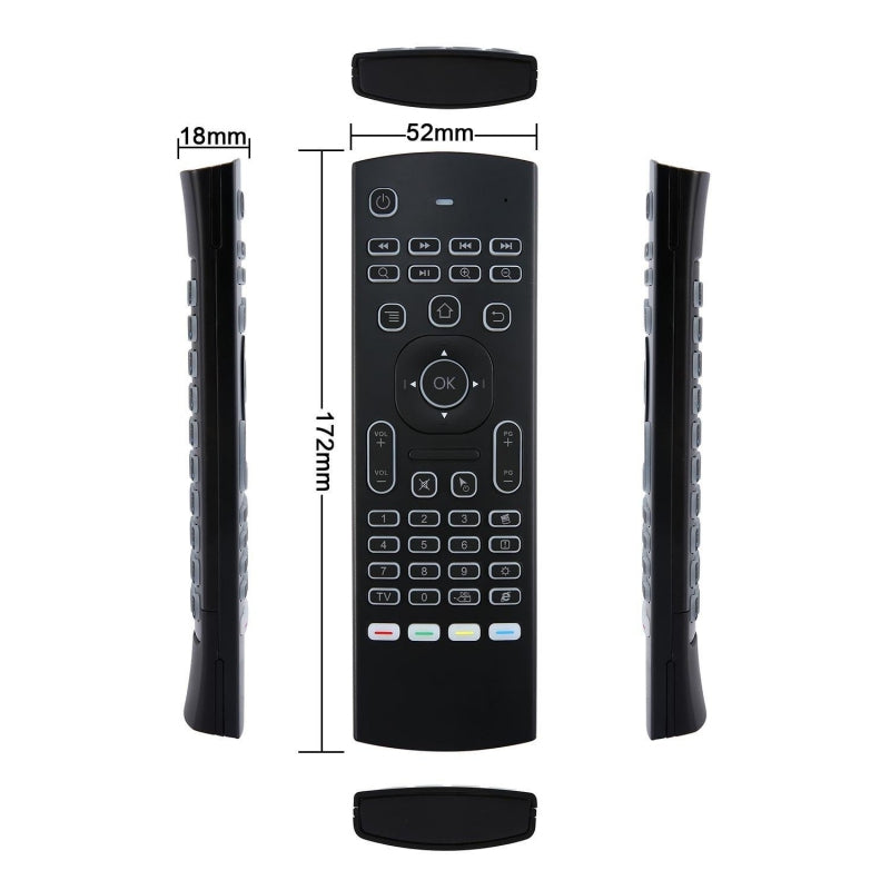 Universal Air Mouse Keyboard Remote - Wireless 2.4GHz Mini Keyboard with Touchpad for Smart TV, PC, Android Box - Perfect for Home Entertainment & Office Presentations