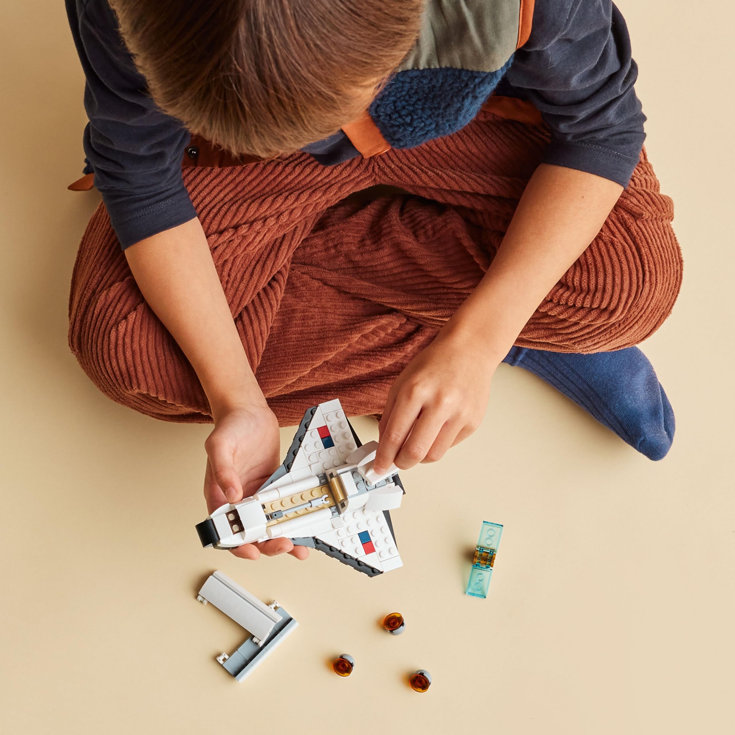 LEGO Creator 3-in-1 Space Shuttle Building Kit - STEM Educational Toy for Kids Ages 6+ | Build Spaceship, Astronaut or Space Station | Perfect Birthday & Holiday Gift for Boys & Girls - 31134 | Fun Space Exploration Play for Creative Learning