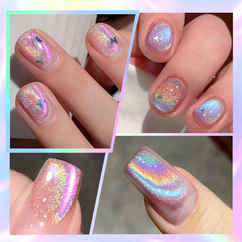 Auroras Rainbow Cat Magnetic Gel RA04 - 10ml Nail Polish for Cat Lovers - Perfect for Nail Art, DIY Manicures & Special Occasions