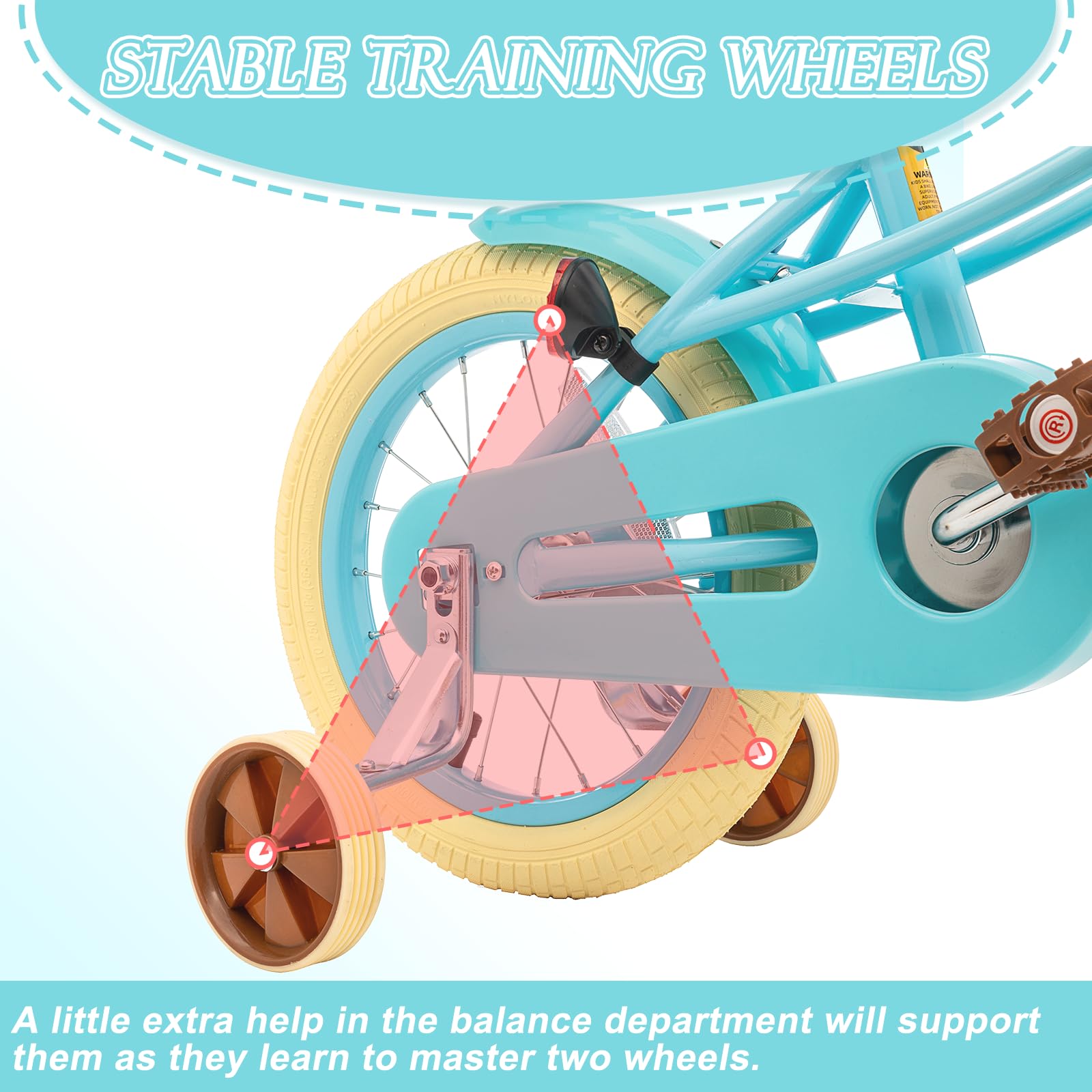 **67i Girls & Boys Toddler Bike - 12, 14, 16, 20 Inch Kids Bicycle for Ages 2-12 Years - Adjustable Training Wheels, Basket & Doll Seat - Perfect for Outdoor Play, Park Rides & Neighborhood Adventures**