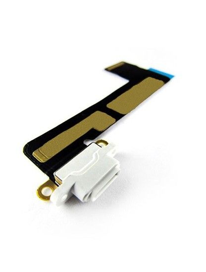 Original iPad Mini Charging Port with Flex Cable Replacement - White | Compatible with iPad Mini 1/2/3/4/5 | Fast Charging & Data Sync | DIY Repair Kit for Home & Office Use