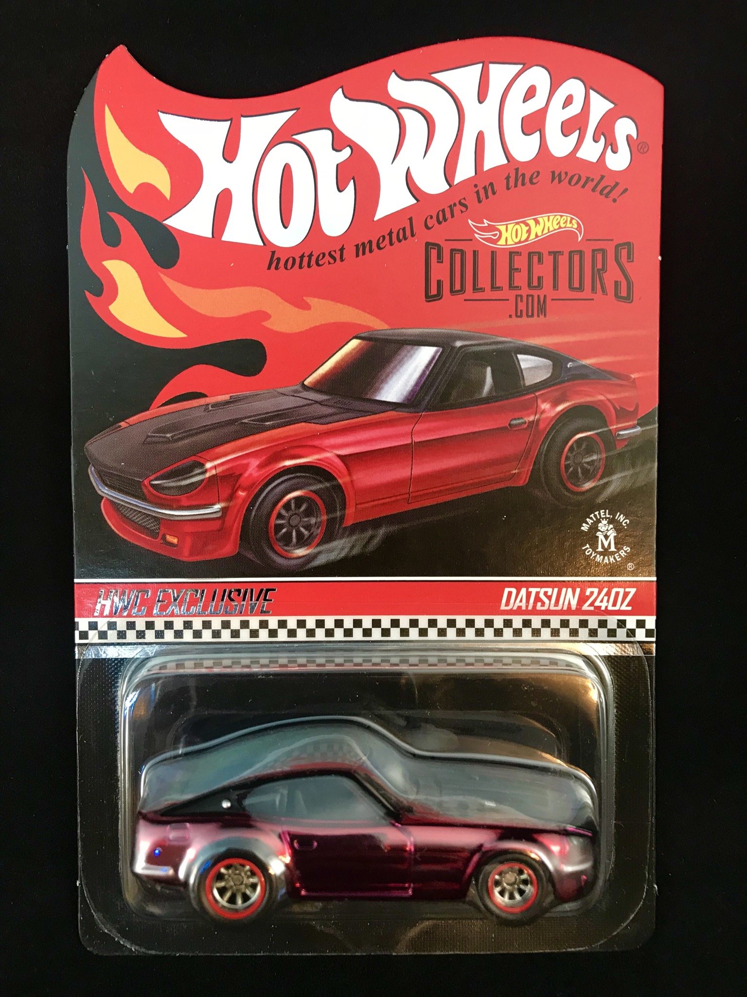 Hot Wheels Datsun 240Z Red Limited Edition 1/64 Scale Die-Cast Model Car - Rare Collectible for Adults & Enthusiasts | Perfect for Display, Gifts, and Racing Collections