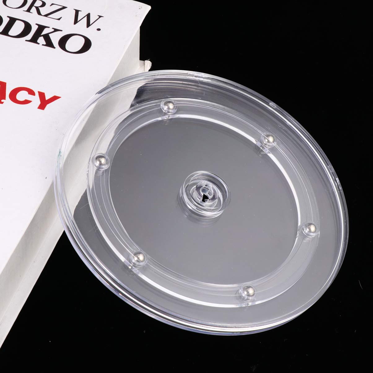DOITOOL 7-Inch Acrylic Cake Turntable - Revolving Cake Stand for Baking, Decorating & Pastry Making - Durable Rotating Cake Decorating Stand for Home Bakers & Professional Chefs (Perfect for Birthday Cakes, Wedding Cakes & Dessert Presentation)