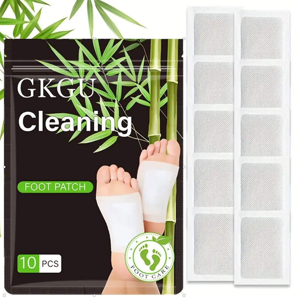 Detox Foot Pads for Deep Cleansing - 10 Pack | Natural Foot Detox Patch for Toxin Removal & Relaxation | Perfect for Spa, Home Use & Post-Workout Recovery