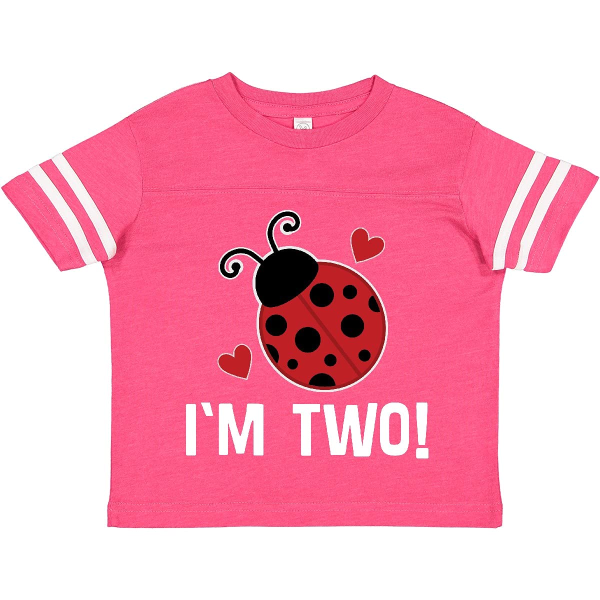 Inktastic 2nd Birthday Ladybug Toddler T-Shirt - Cute 2 Year Old Outfit for Birthday Parties & Photo Shoots