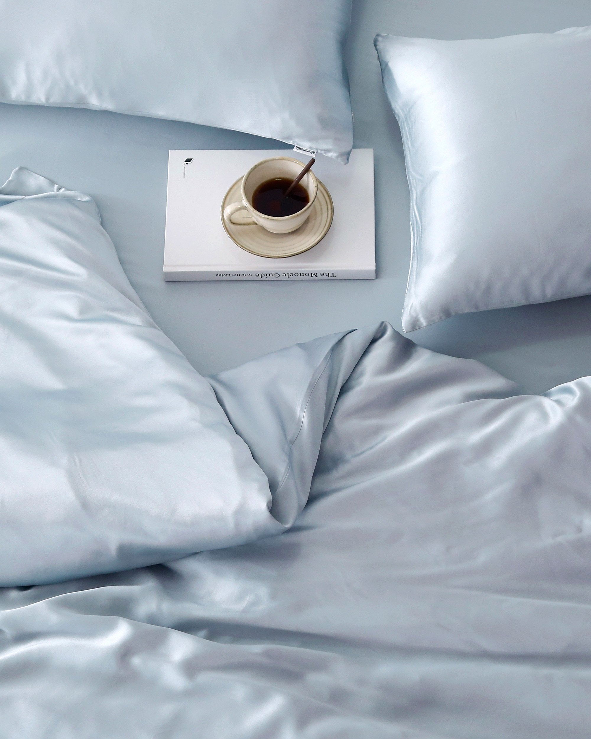 22 MM Silk Duvet Cover - Queen Size Luxury Bedding Set with Zipper Closure, Breathable & Hypoallergenic for All Seasons - Perfect for Master Bedroom, Guest Room & Hotel Decor
