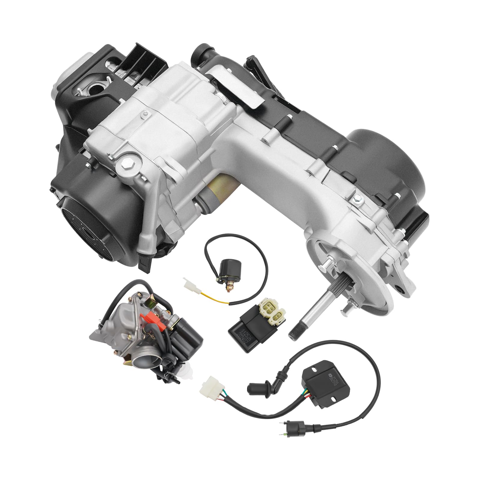 150cc 4-Stroke GY6 Scooter Engine Kit - Single Cylinder Complete Motor with 11
