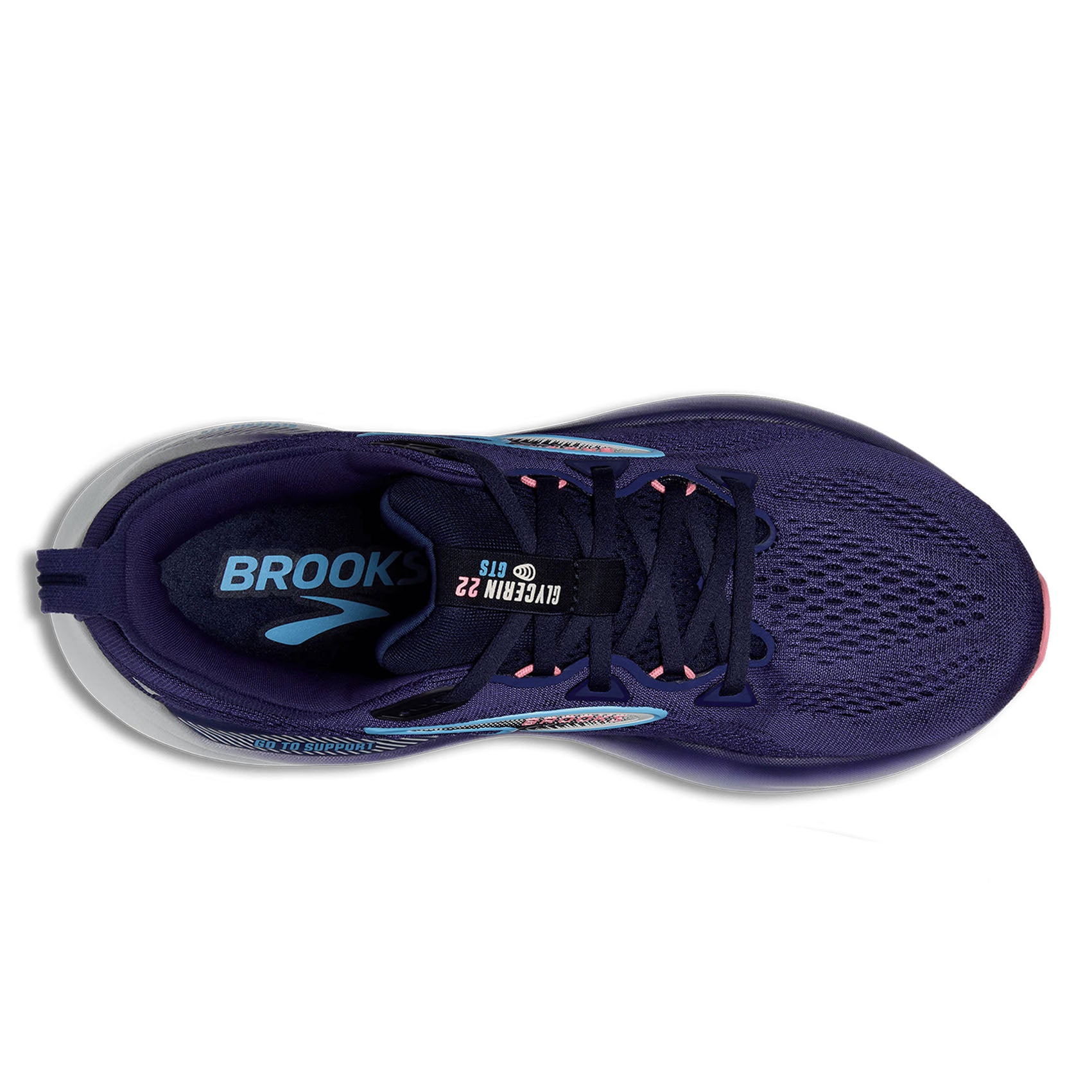 Brooks Glycerin GTS 22 Women's Running Shoes - Premium Cushioned Support for Neutral to Overpronation - Perfect for Road Running, Jogging & Gym Workouts