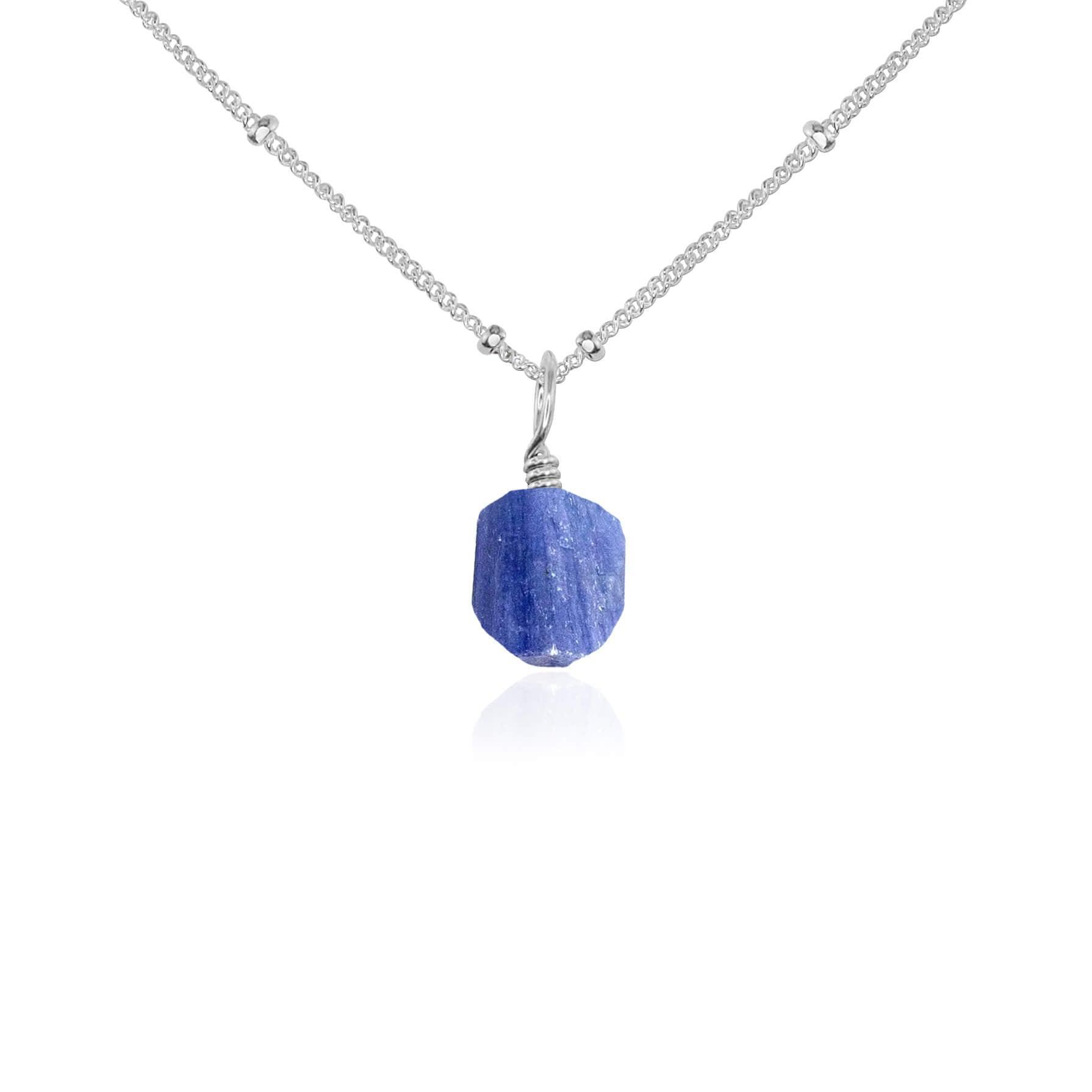 Natural Raw Kyanite Pendant Necklace - Healing Crystal Jewelry for Women, Chakra Balancing & Spiritual Protection - Perfect for Meditation, Yoga & Energy Work