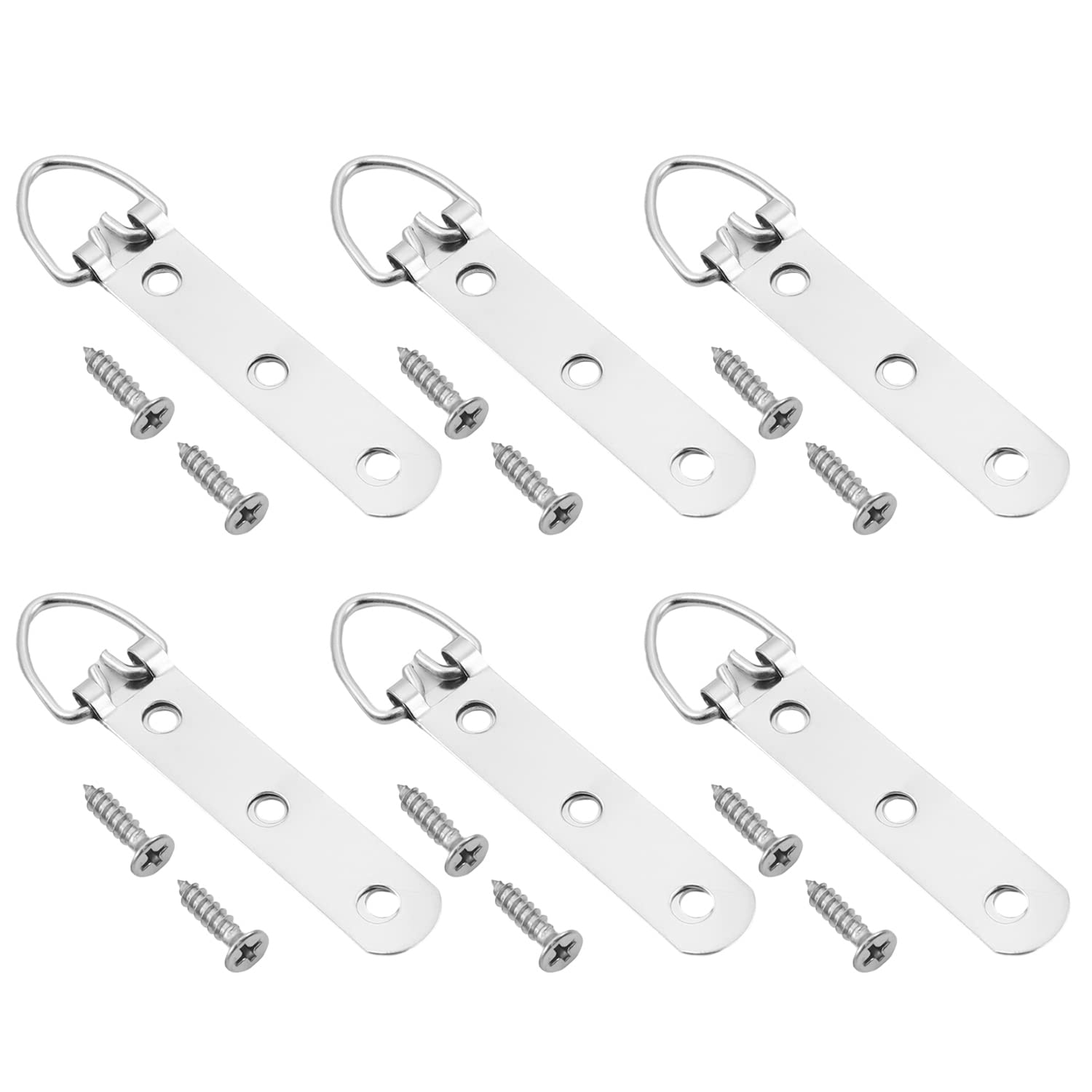 MroMax 100PCS Silver Ring Frame Buckles 3.62