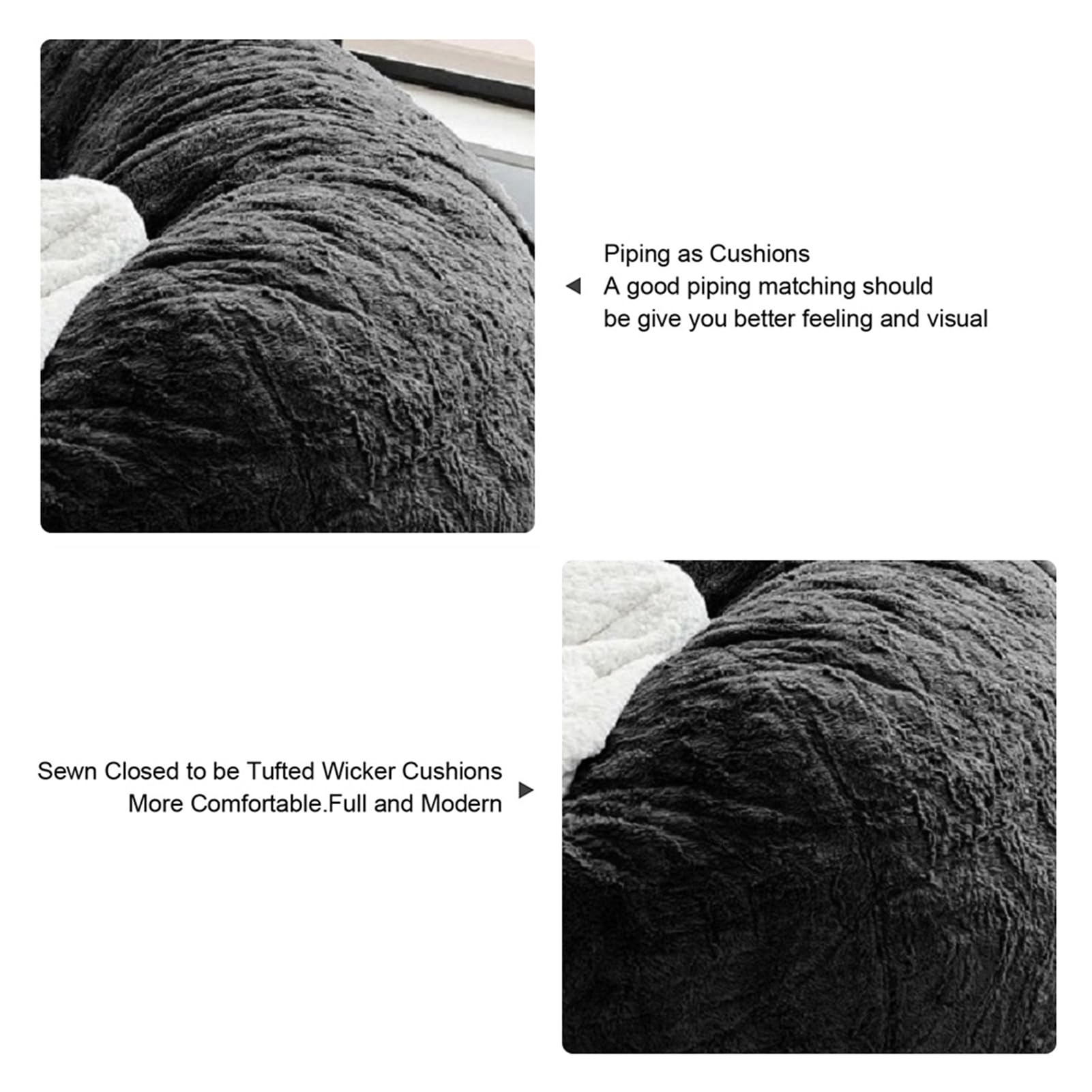 **6FT Giant Fluffy Bean Bag Chair for Adults & Kids - Comfy Round Lazy Sofa Cover Without Filling, Perfect for Reading, Lounging & Floor Seating - Grey**    *(Use Cases: Ideal for living rooms, bedrooms, game rooms, dormitories, and cozy reading nooks.)*