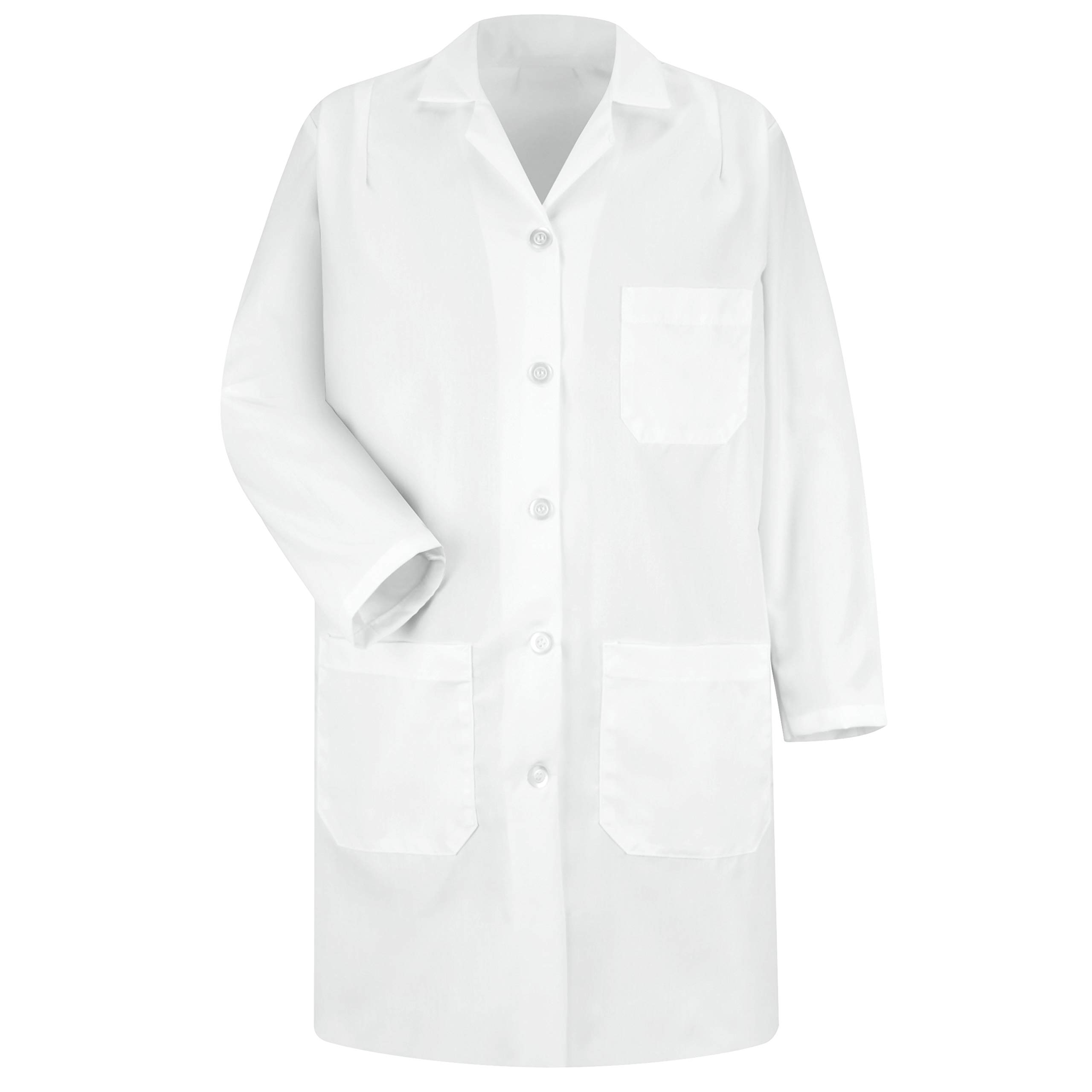 Red Kap Women's Durable Press Lab Coat - Professional White Lab Coat for Women, Stain Resistant & Wrinkle Free - Perfect for Scientists, Nurses, Medical Students & Laboratory Work