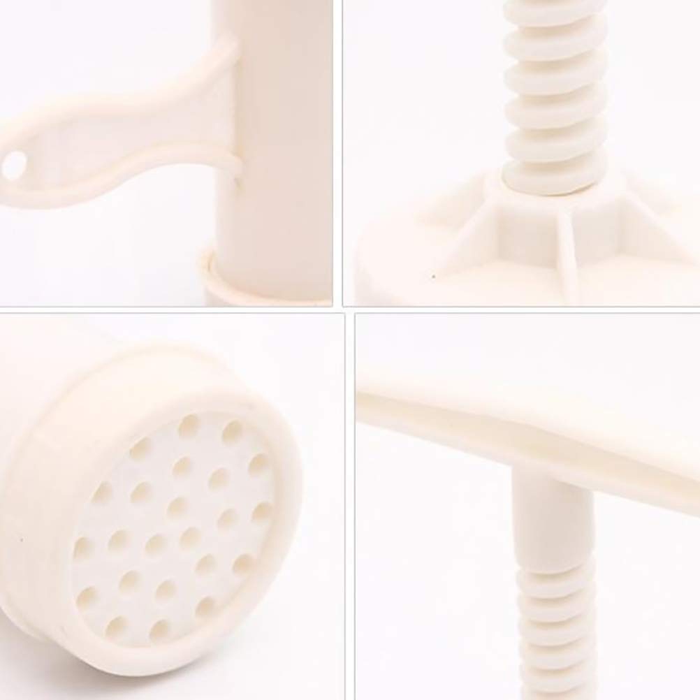 Premium Manual Pasta Maker - Hand Crank Dough Press for Homemade Spaghetti, Fettuccine & Noodles | Durable Kitchen Tool for Italian Cuisine | Perfect for Home Chefs & Pasta Lovers (White)