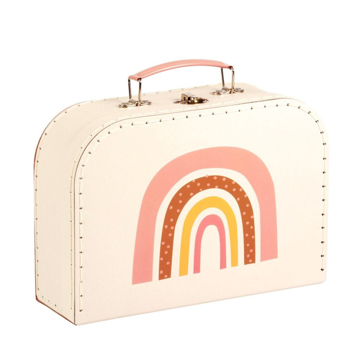 A Little Lovely Company Rainbow Suitcase Set - Durable Kids Luggage for Travel, School & Sleepovers | Stylish Carry-On & Check-In Bags for Girls & Boys
