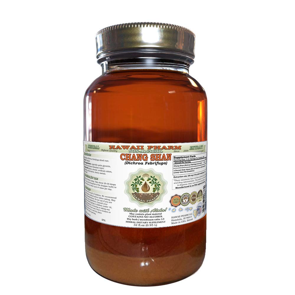 Dichroa Febrifuga (Chang Shan) Tincture - 32 oz Organic Herbal Extract, Dried Root Liquid Supplement for Immune Support | Natural Remedy for Fever & Wellness