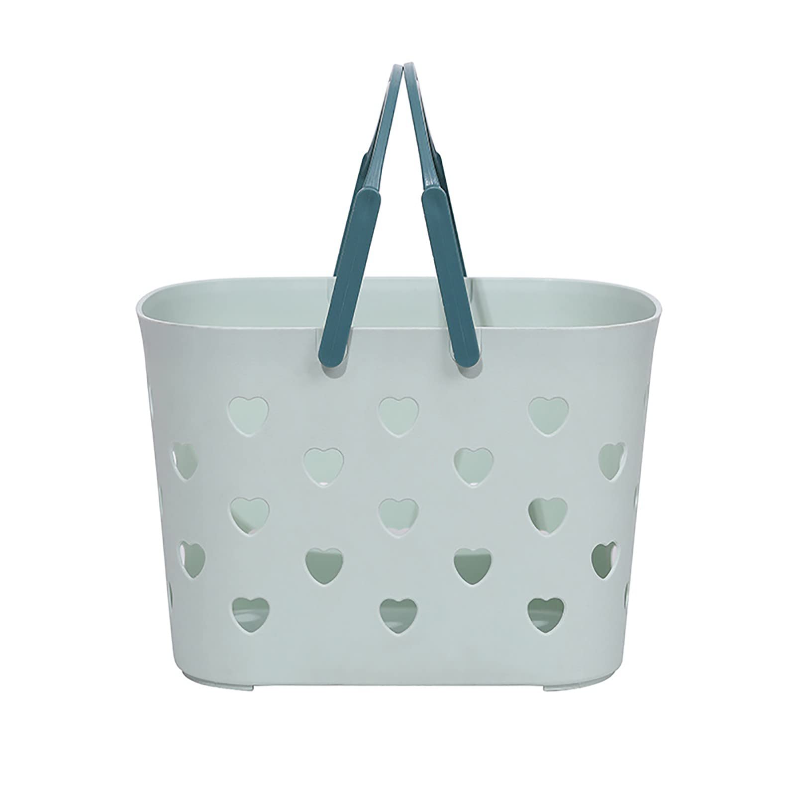 Portable Shower Caddy Tote - Plastic Storage Basket with Handle for Bathroom, Kitchen & College Dorm - Waterproof & Washable Organizer Bin - Perfect for Pantry, Laundry & Appliance Storage (Green, One Size) - Ideal for Small Spaces & Travel Use