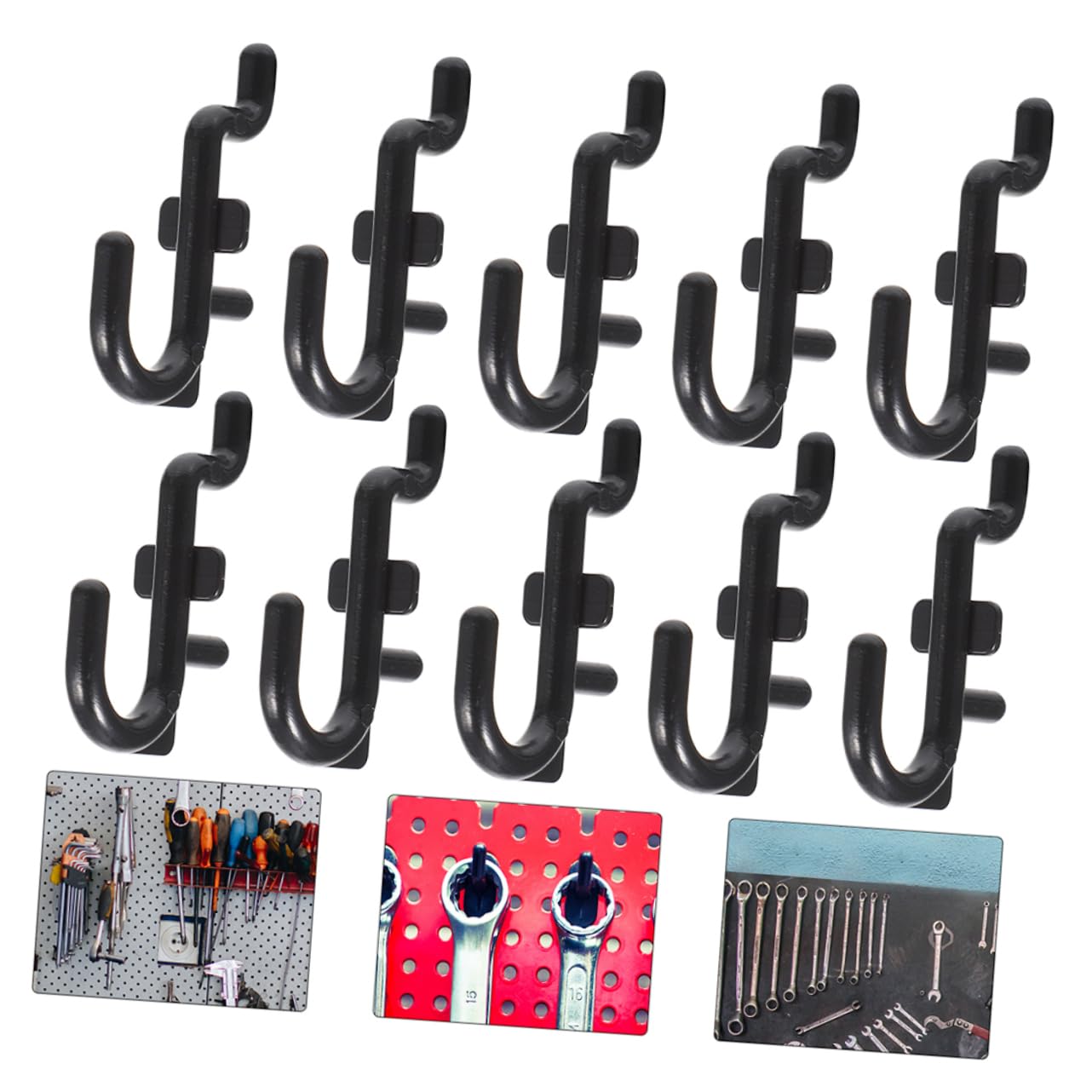 Hemobllo 30-Piece Pegboard Hooks Kit - Heavy Duty Tool Storage for Garage & Workshop