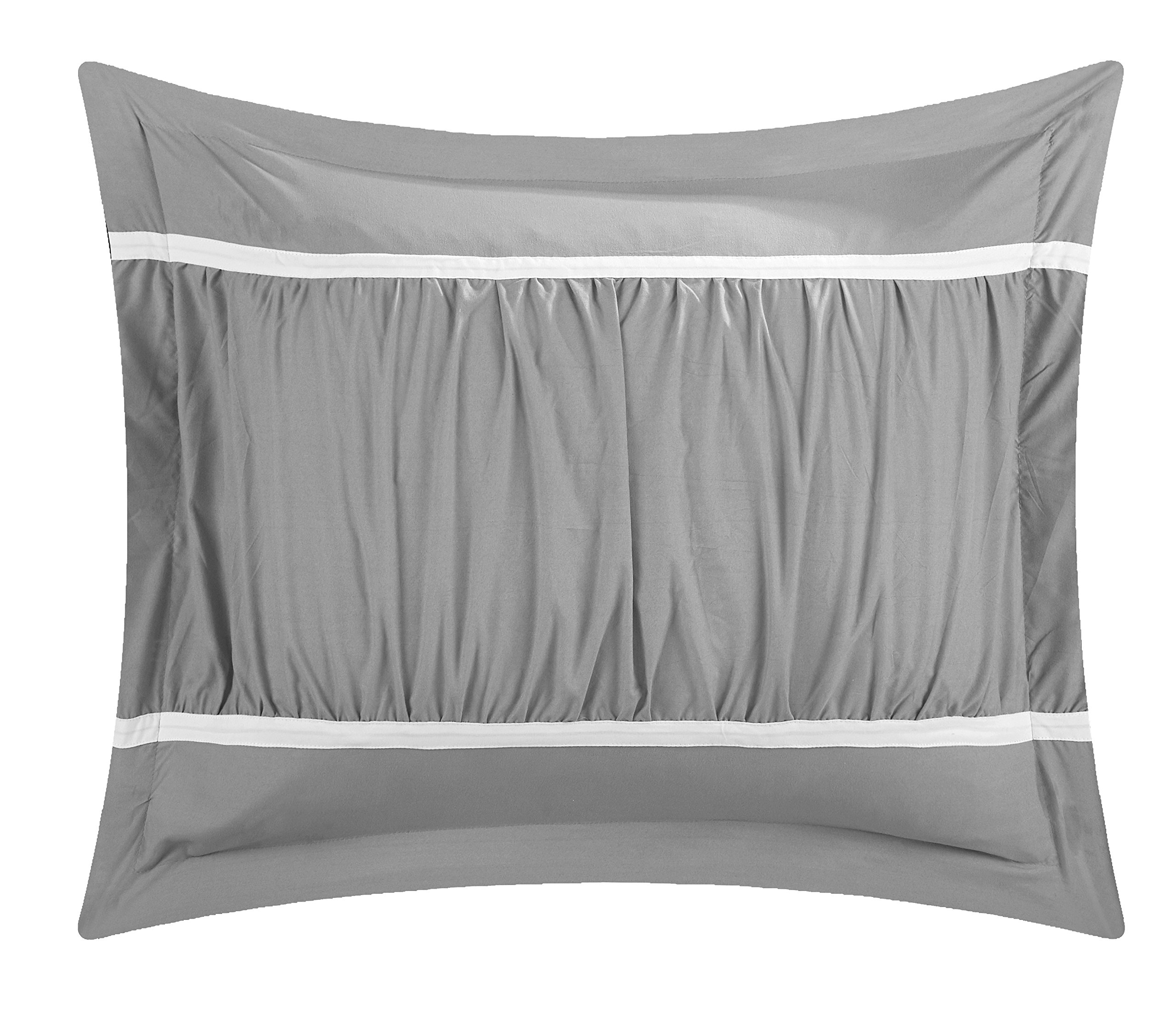 Chic Home Bella 4-Piece King Size Comforter Set - Soft Grey Bedding Collection for Luxurious Bedroom Decor | Perfect for Master Bedrooms, Guest Rooms & Cozy Retreats