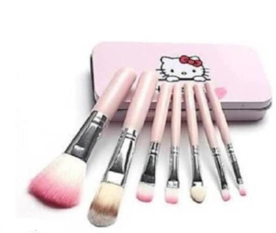6-in-1 Metal Makeup Brush Set for Contouring & Blush - WE46 Beauty Tools for Professional Makeup Application